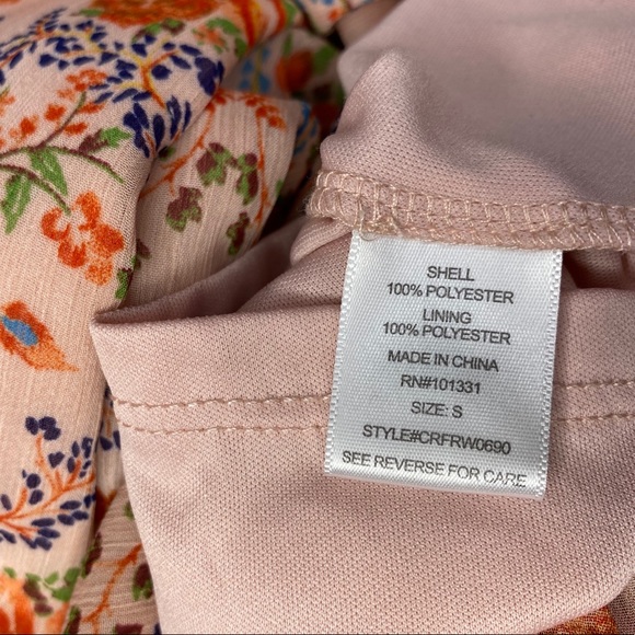 CHARLOTTE RUSSE Cute Floral Cold Shoulder Romper S - Picture 4 of 5